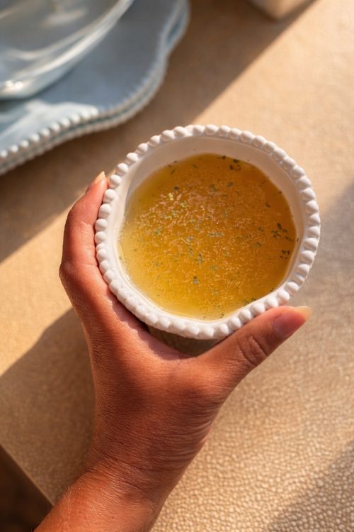 Homemade Chicken Broth with Fennel